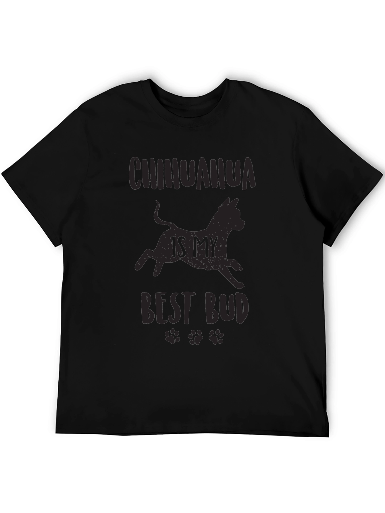 Chihuahua Best Bud Black Graphic Tee