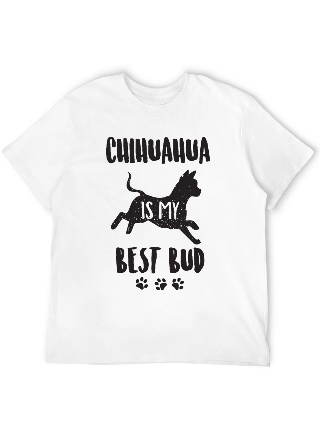 Chihuahua Best Bud Black Graphic Tee