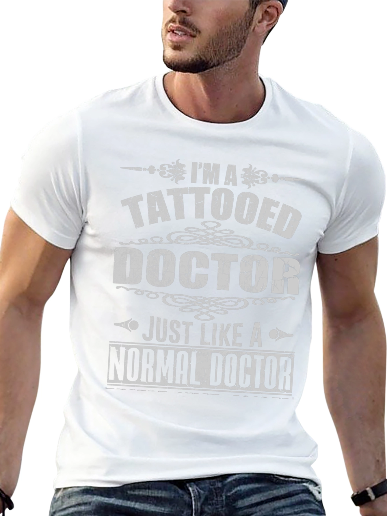 Tattooed Doctor T-Shirt - Novelty Graphic Tee