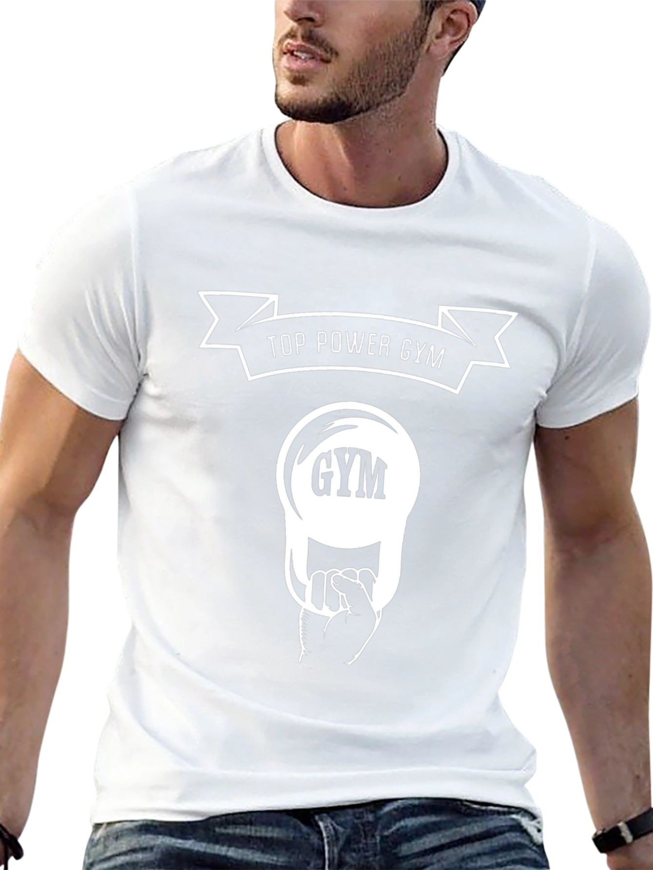 Top Power Gym Black T-Shirt