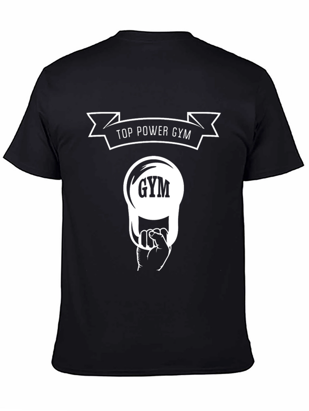 Top Power Gym Black T-Shirt