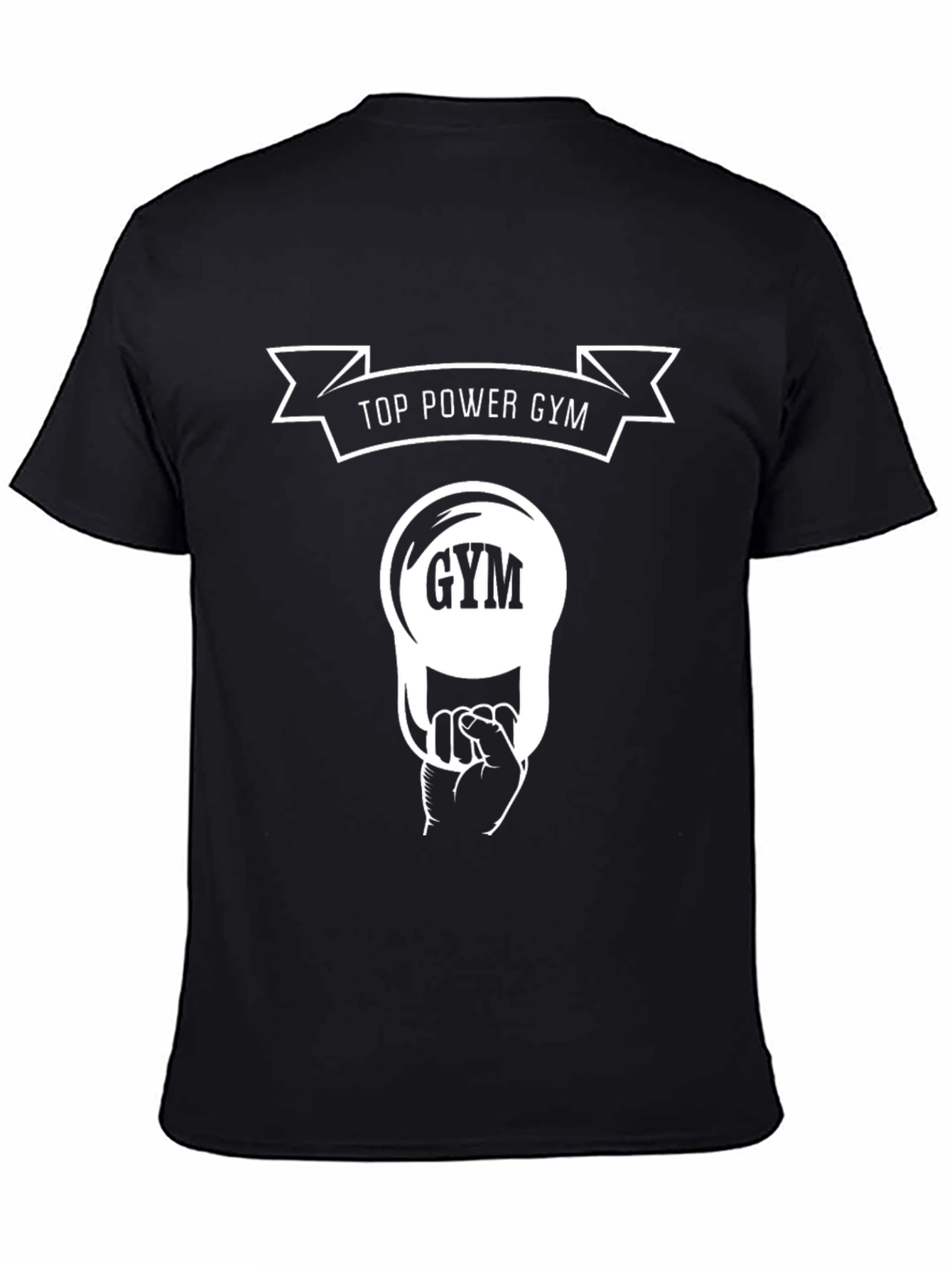 Top Power Gym Black T-Shirt
