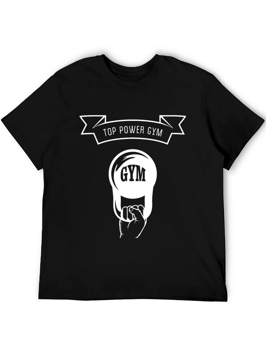 Top Power Gym Black T-Shirt