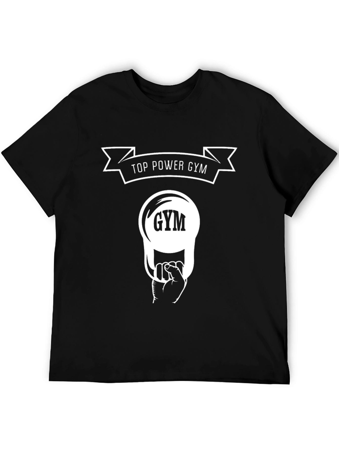 Top Power Gym Black T-Shirt