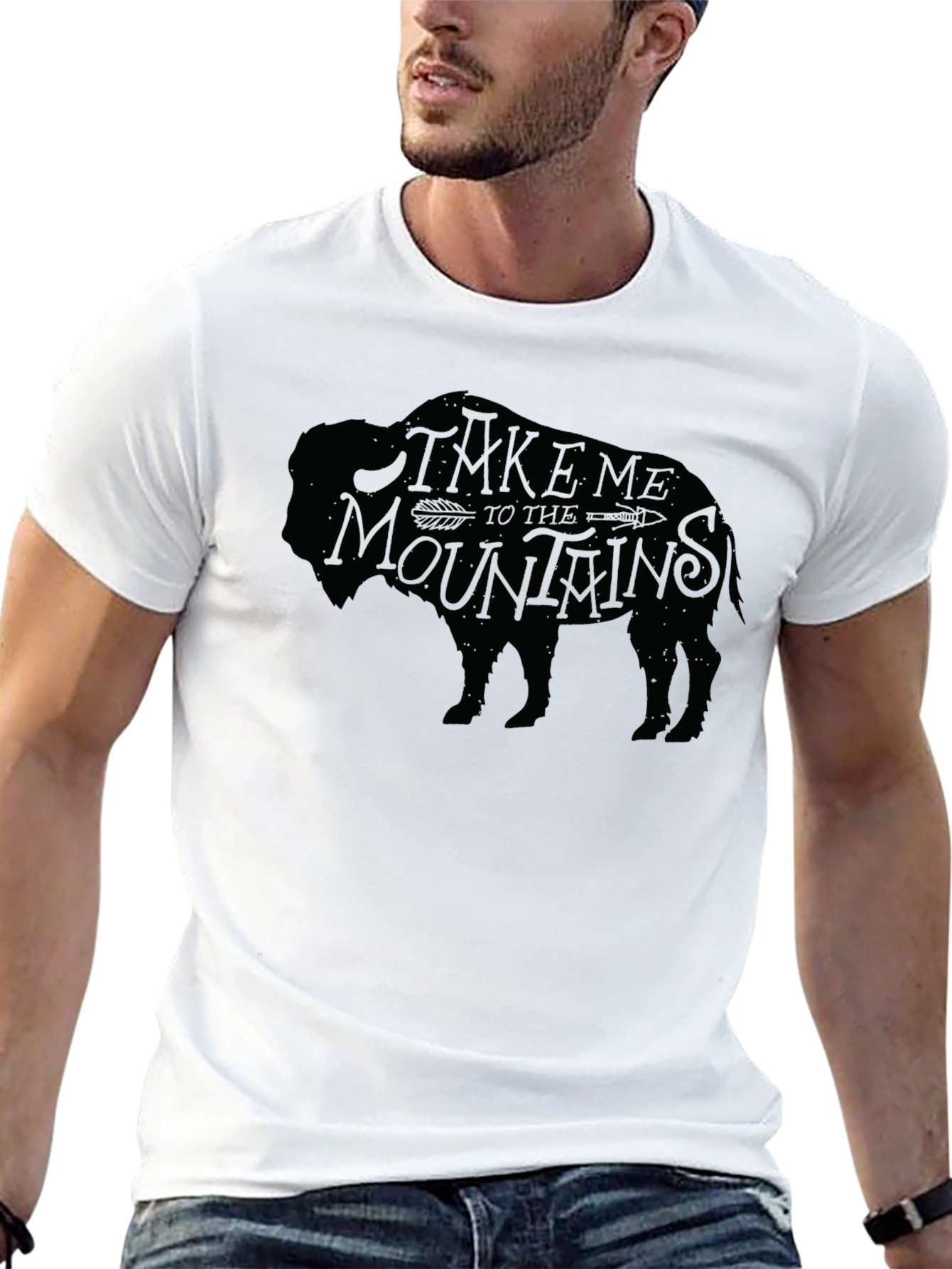 Buffalo Take Me To The Mountains Graphic Tee