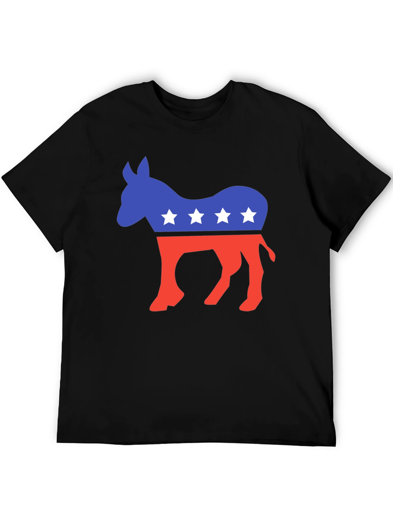 Democrat Donkey Graphic Tee - Black
