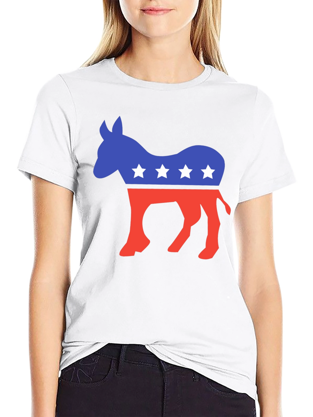 Democrat Donkey Graphic Tee - Black
