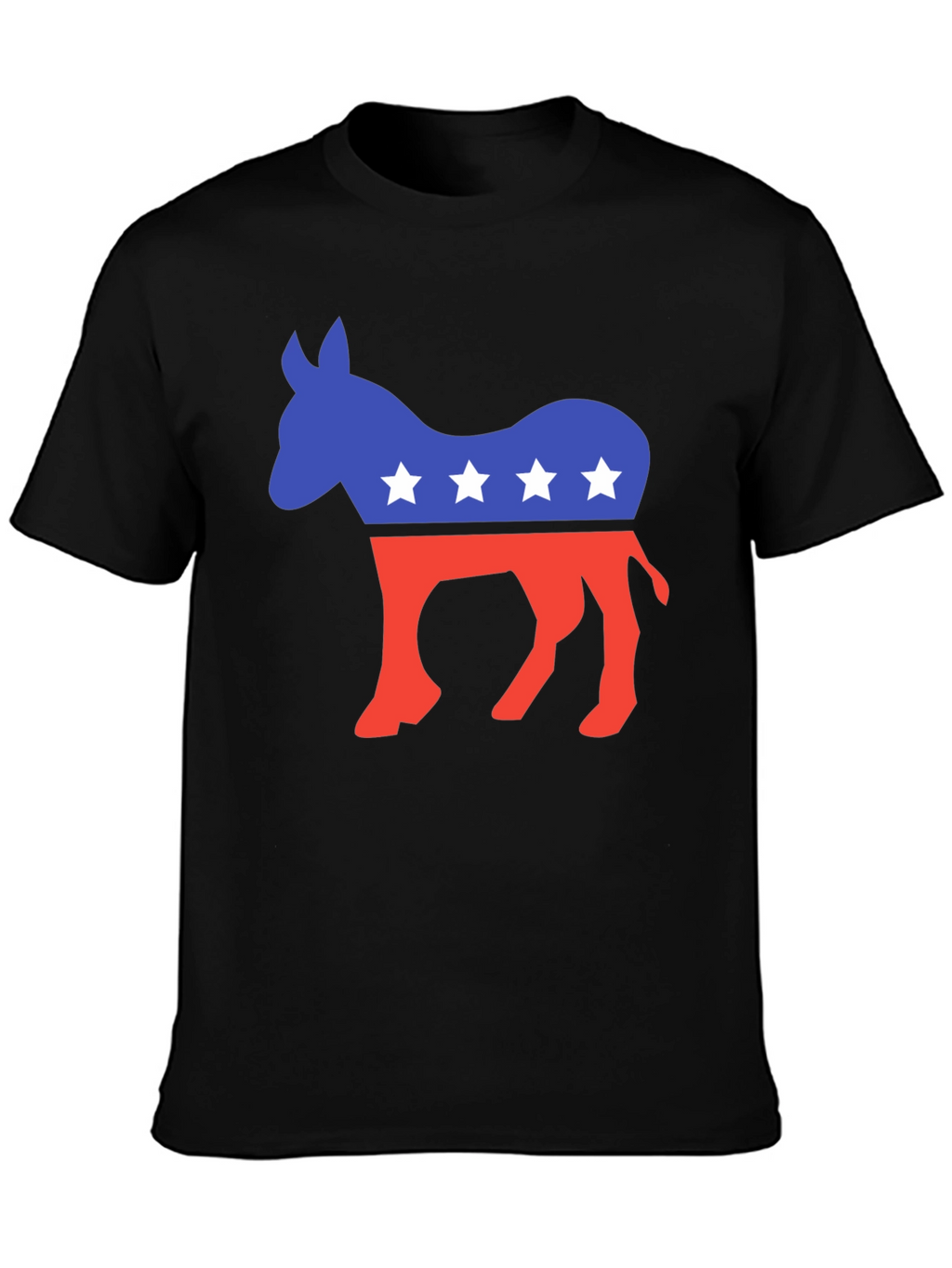Democrat Donkey Graphic Tee - Black