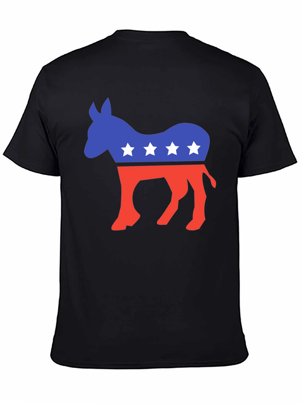 Democrat Donkey Graphic Tee - Black