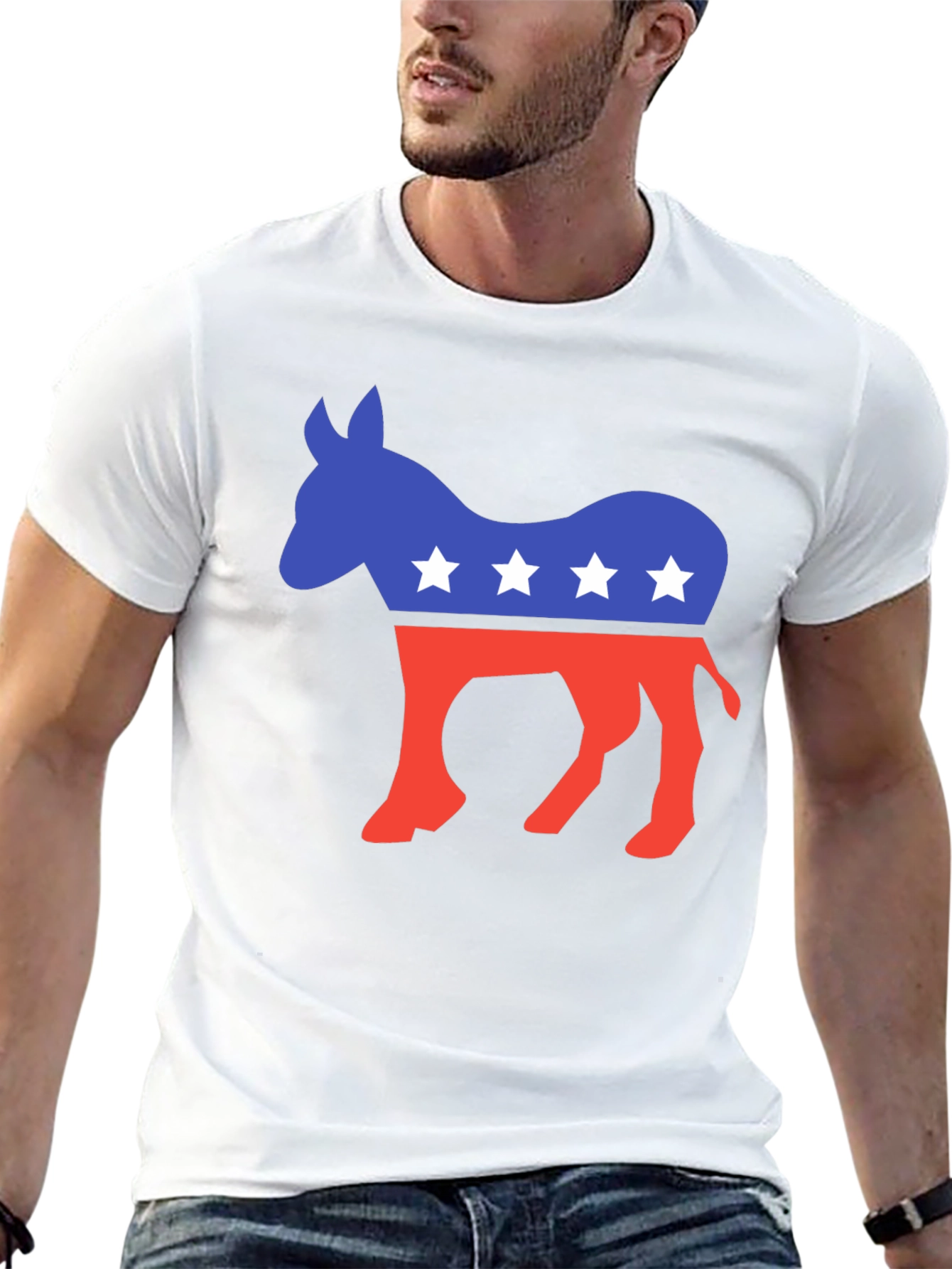 Democrat Donkey Graphic Tee - Black