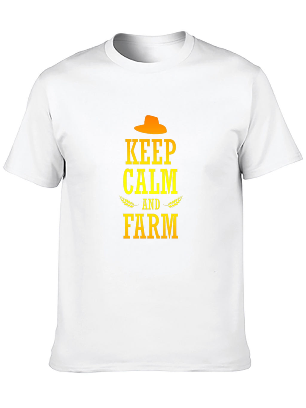 Keep Calm and Farm T-Shirt - Black Cotton Tee
