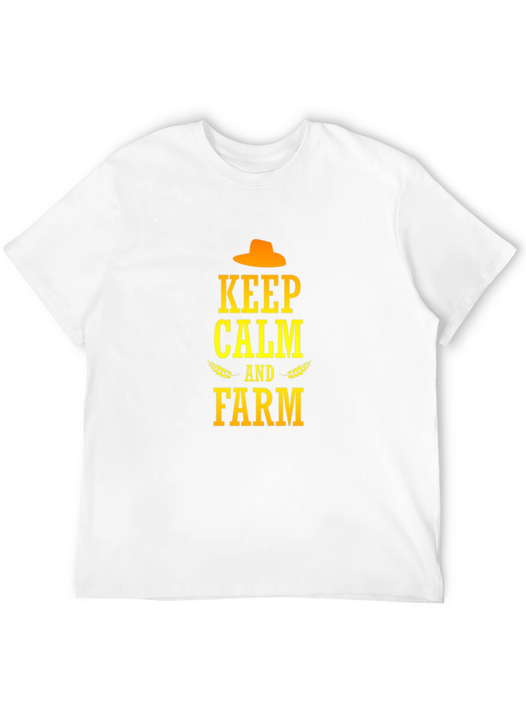 Keep Calm and Farm T-Shirt - Black Cotton Tee