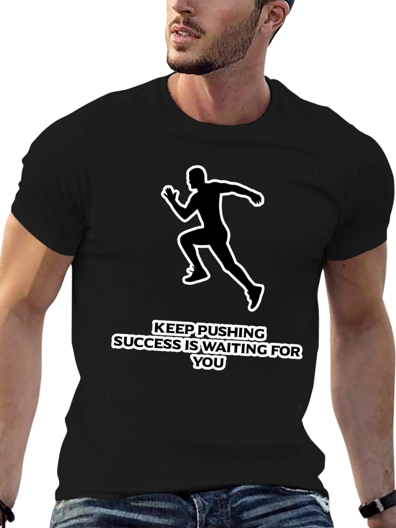 Motivational Runner Graphic T-Shirt