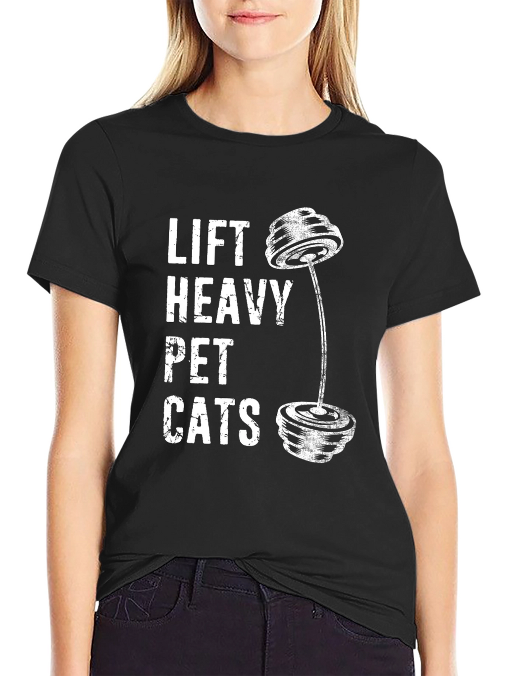 Lift Heavy Pet Cats Graphic Tee