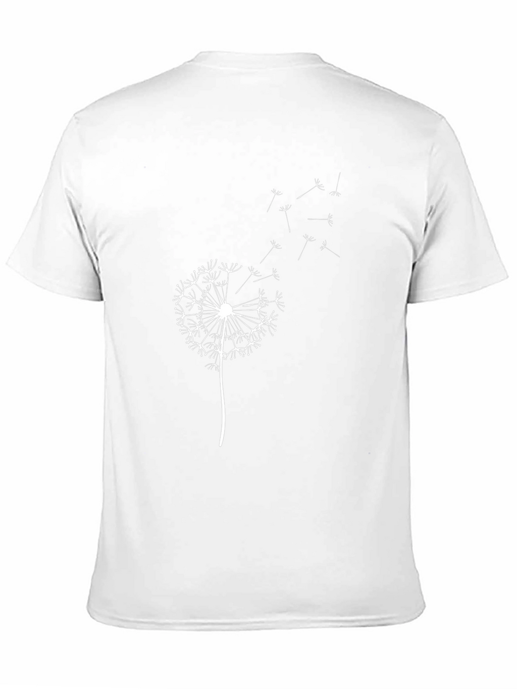 Dandelion Print Black T-Shirt