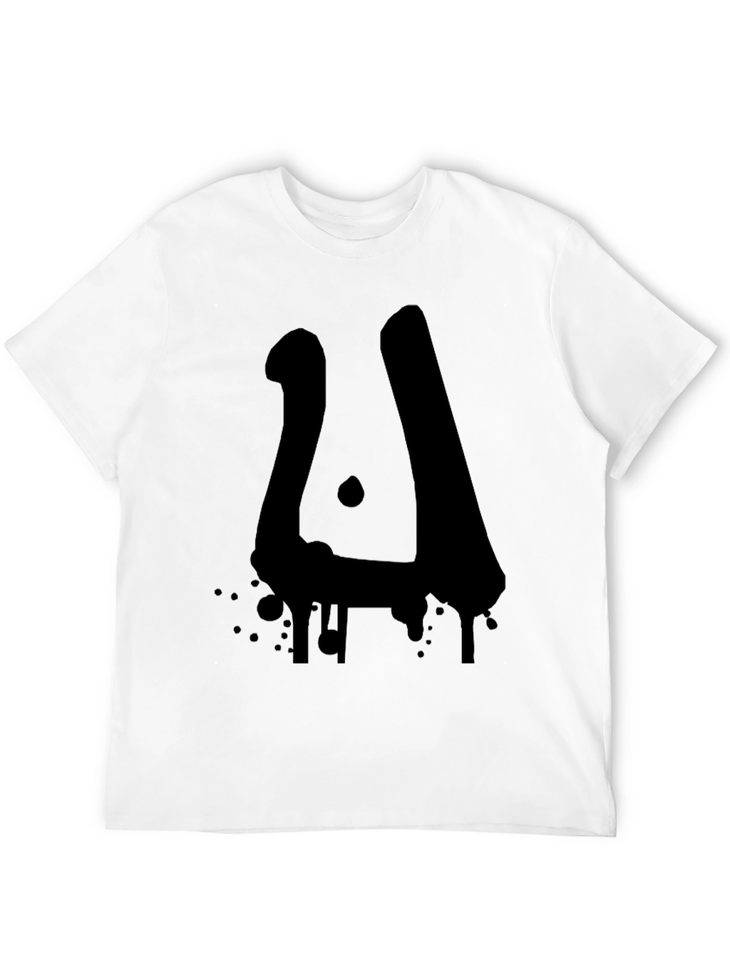 Abstract Drip Art Black T-Shirt