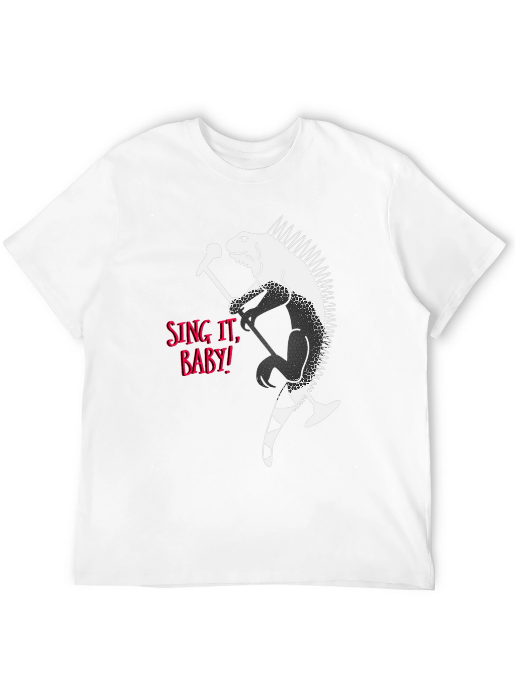 Iguana Rocker Graphic T-Shirt - Sing It Baby!