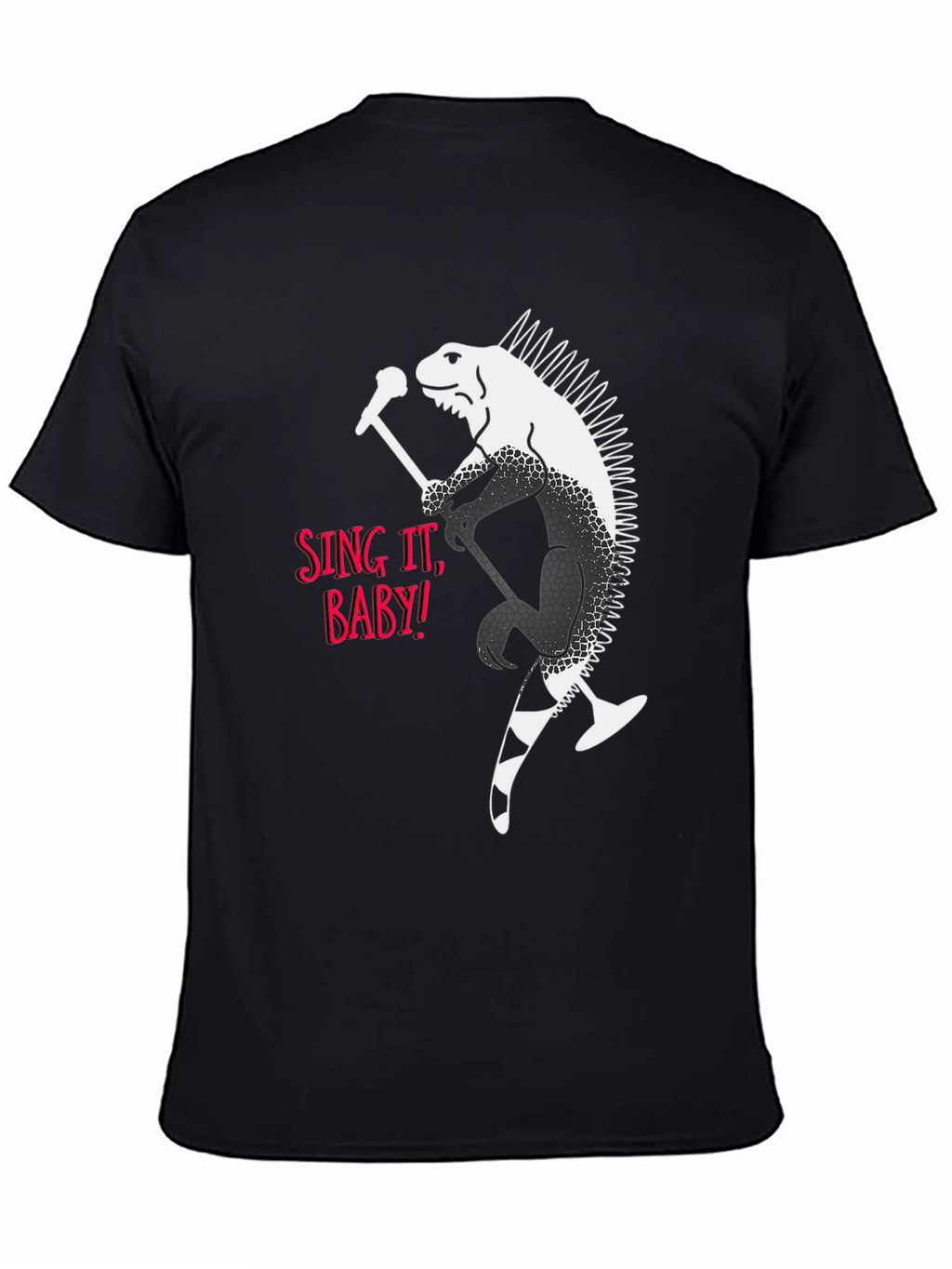Iguana Rocker Graphic T-Shirt - Sing It Baby!