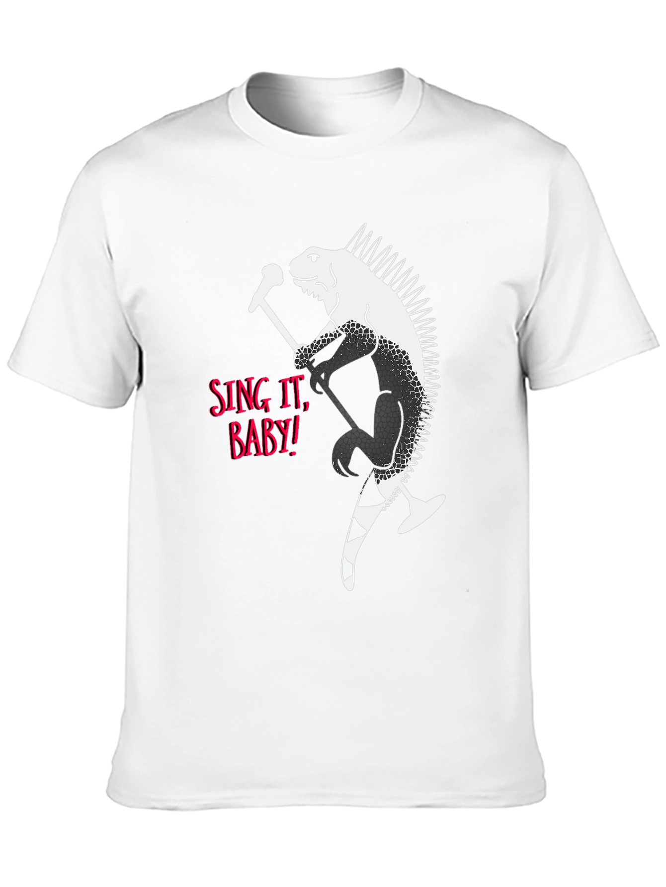 Iguana Rocker Graphic T-Shirt - Sing It Baby!