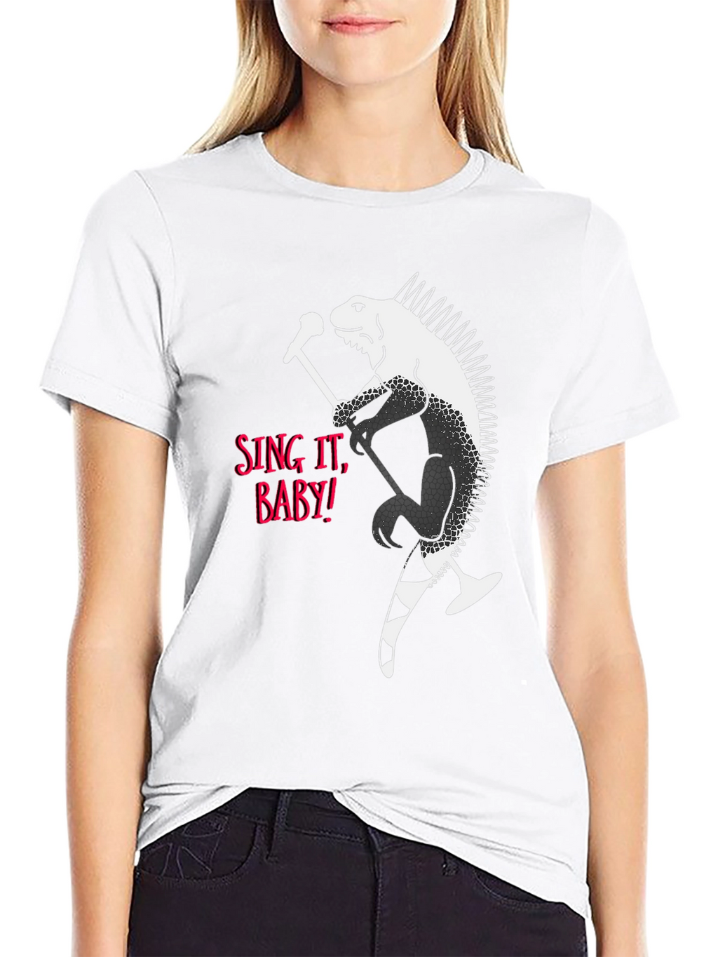 Iguana Rocker Graphic T-Shirt - Sing It Baby!