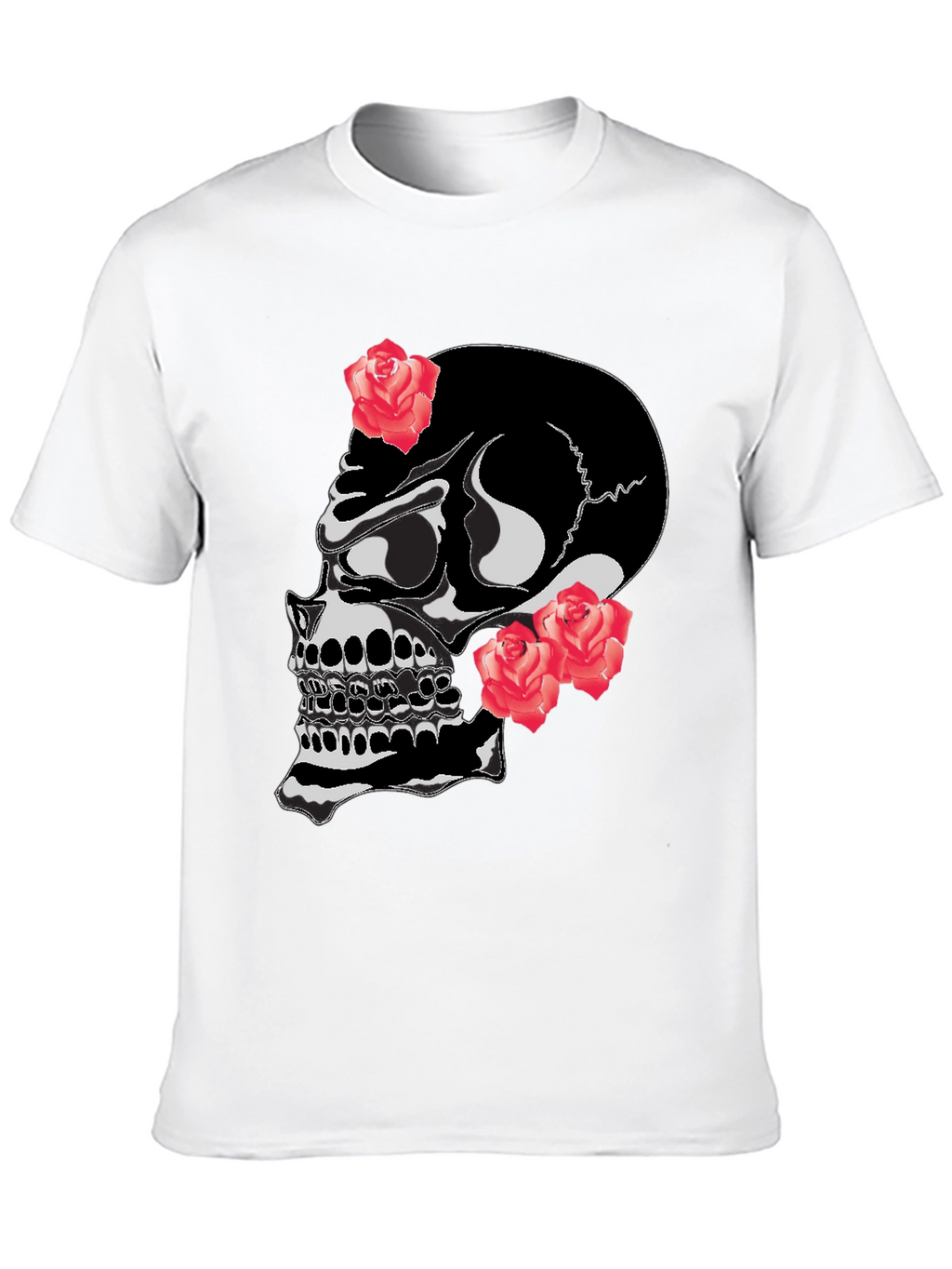 Skull & Roses Graphic T-Shirt