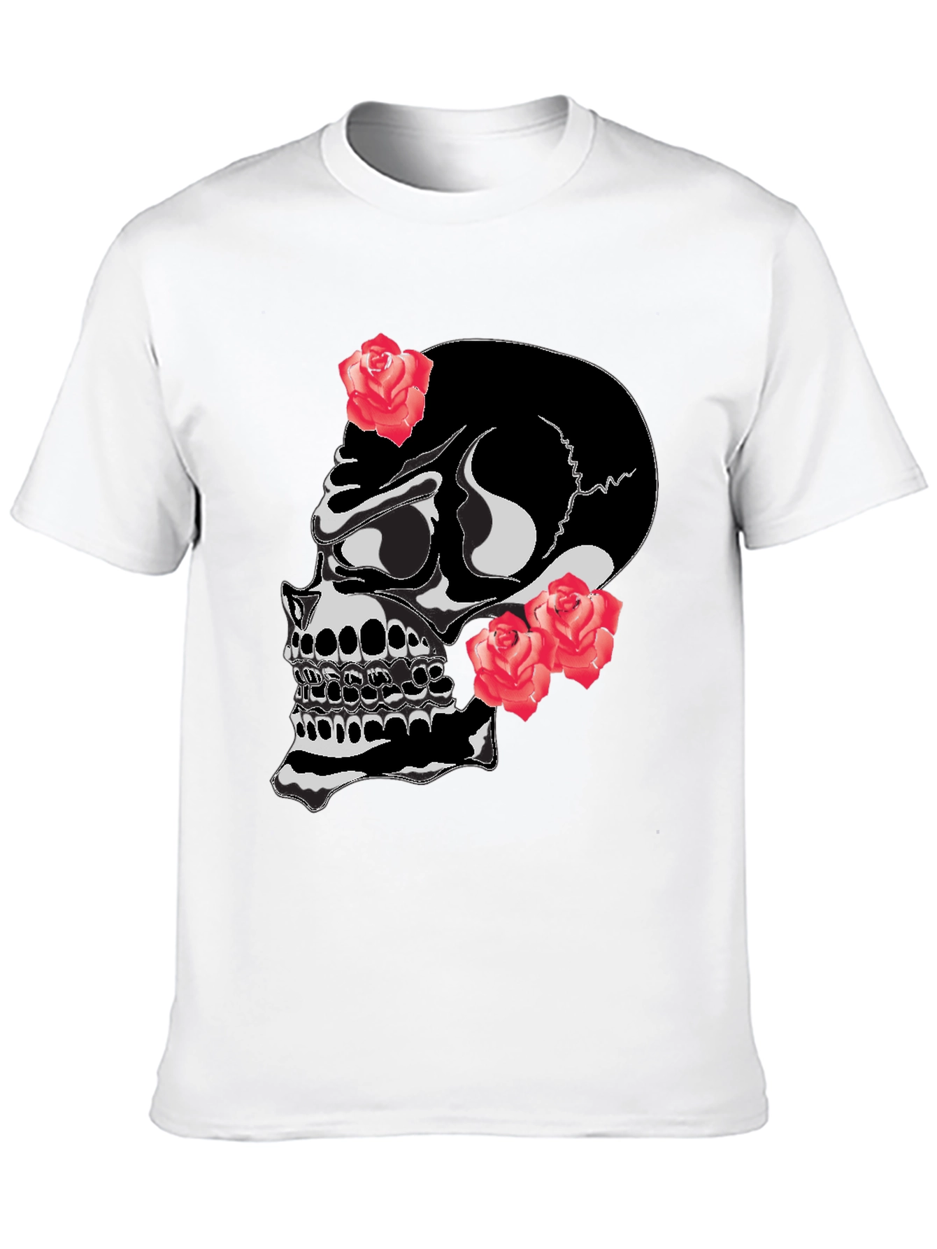 Skull & Roses Graphic T-Shirt