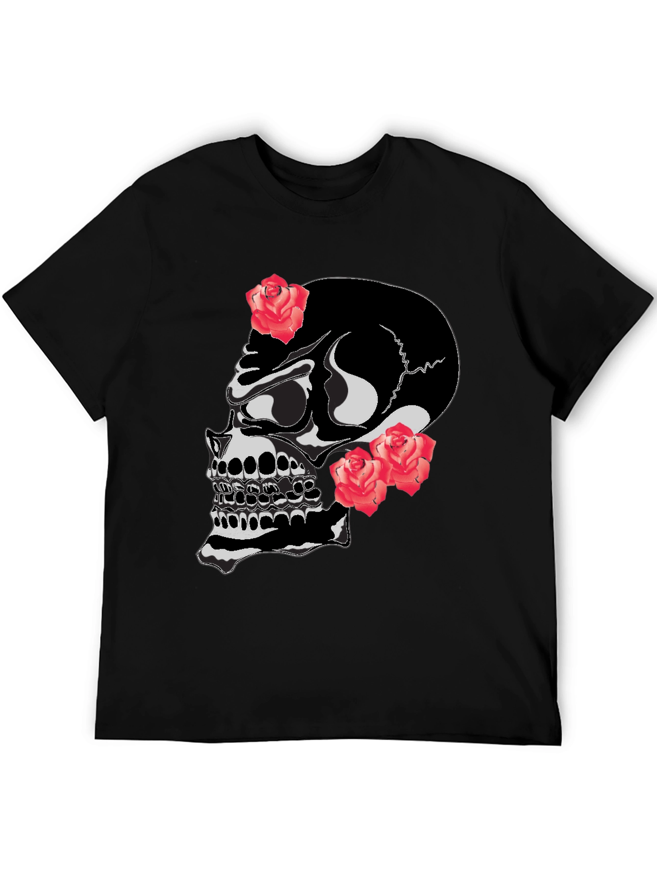 Skull & Roses Graphic T-Shirt