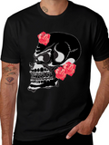 Skull & Roses Graphic T-Shirt