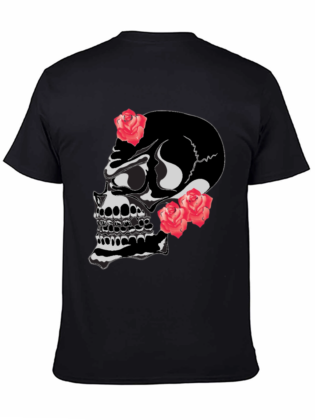 Skull & Roses Graphic T-Shirt