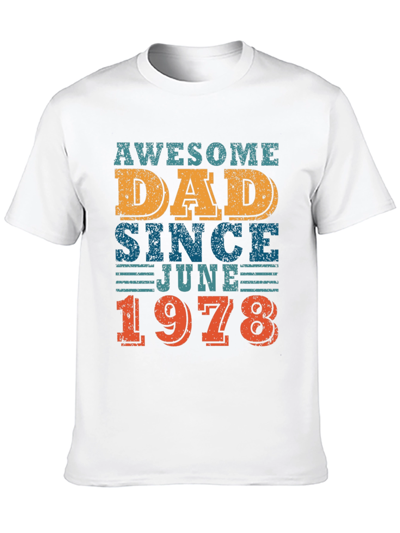 Awesome Dad Since June 1978 - Graphic T-Shirt