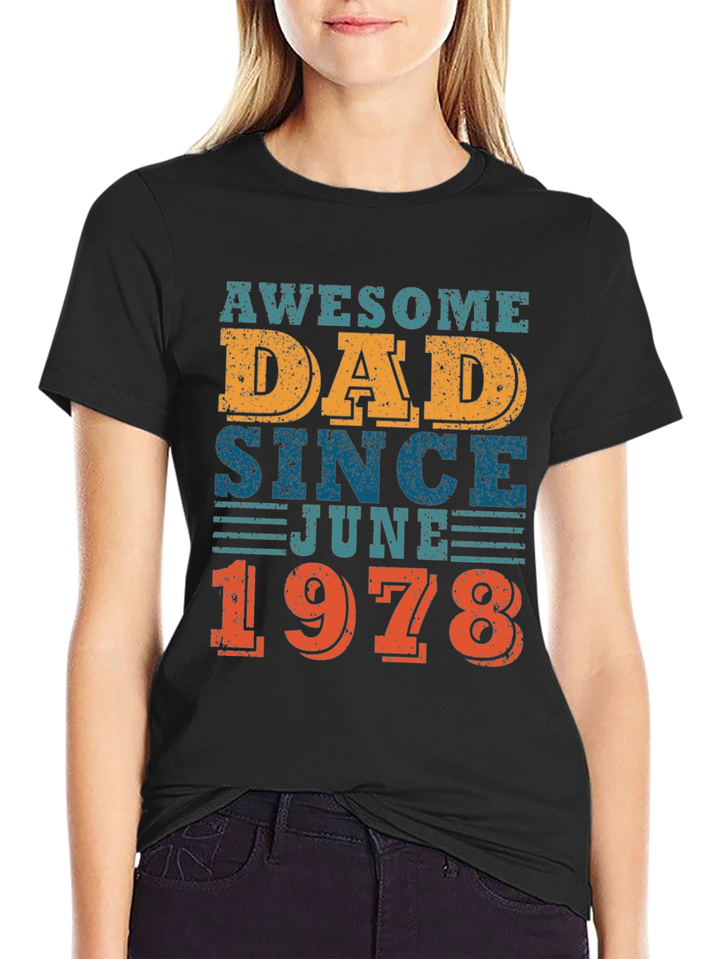 Awesome Dad Since June 1978 - Graphic T-Shirt
