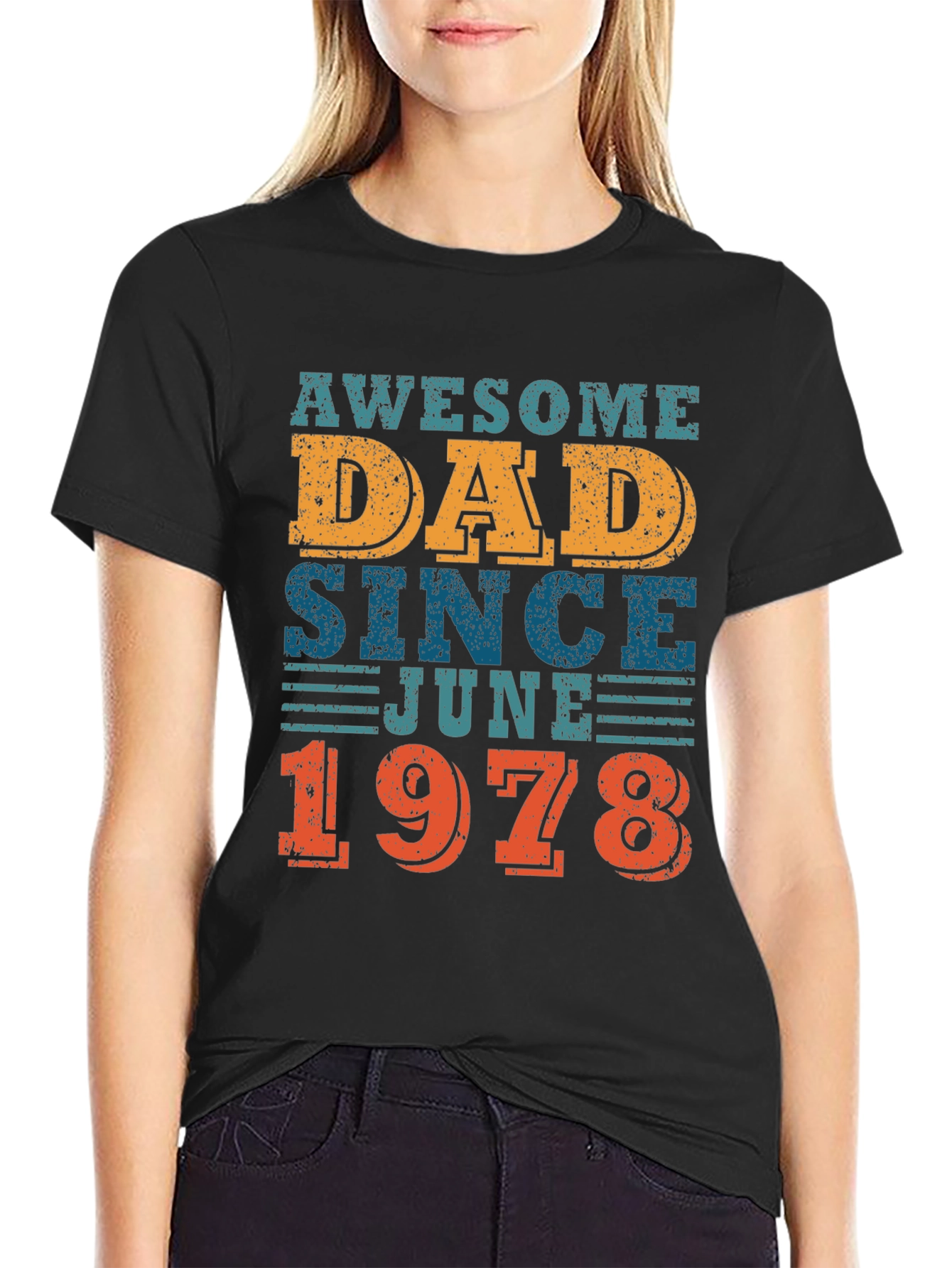 Awesome Dad Since June 1978 - Graphic T-Shirt