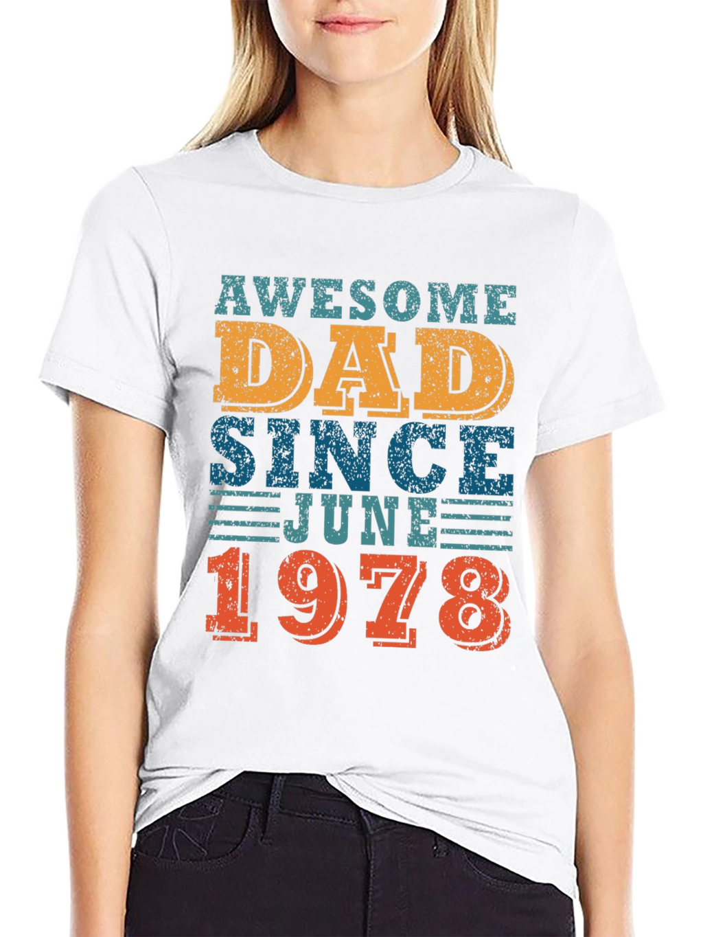 Awesome Dad Since June 1978 - Graphic T-Shirt