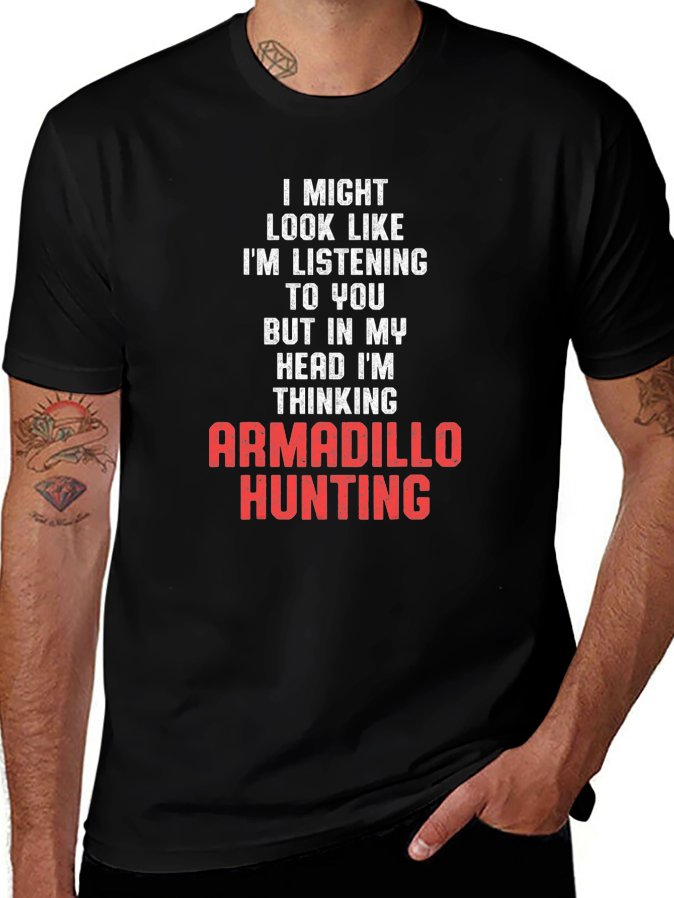 Armadillo Hunting T-Shirt - Funny Novelty Tee