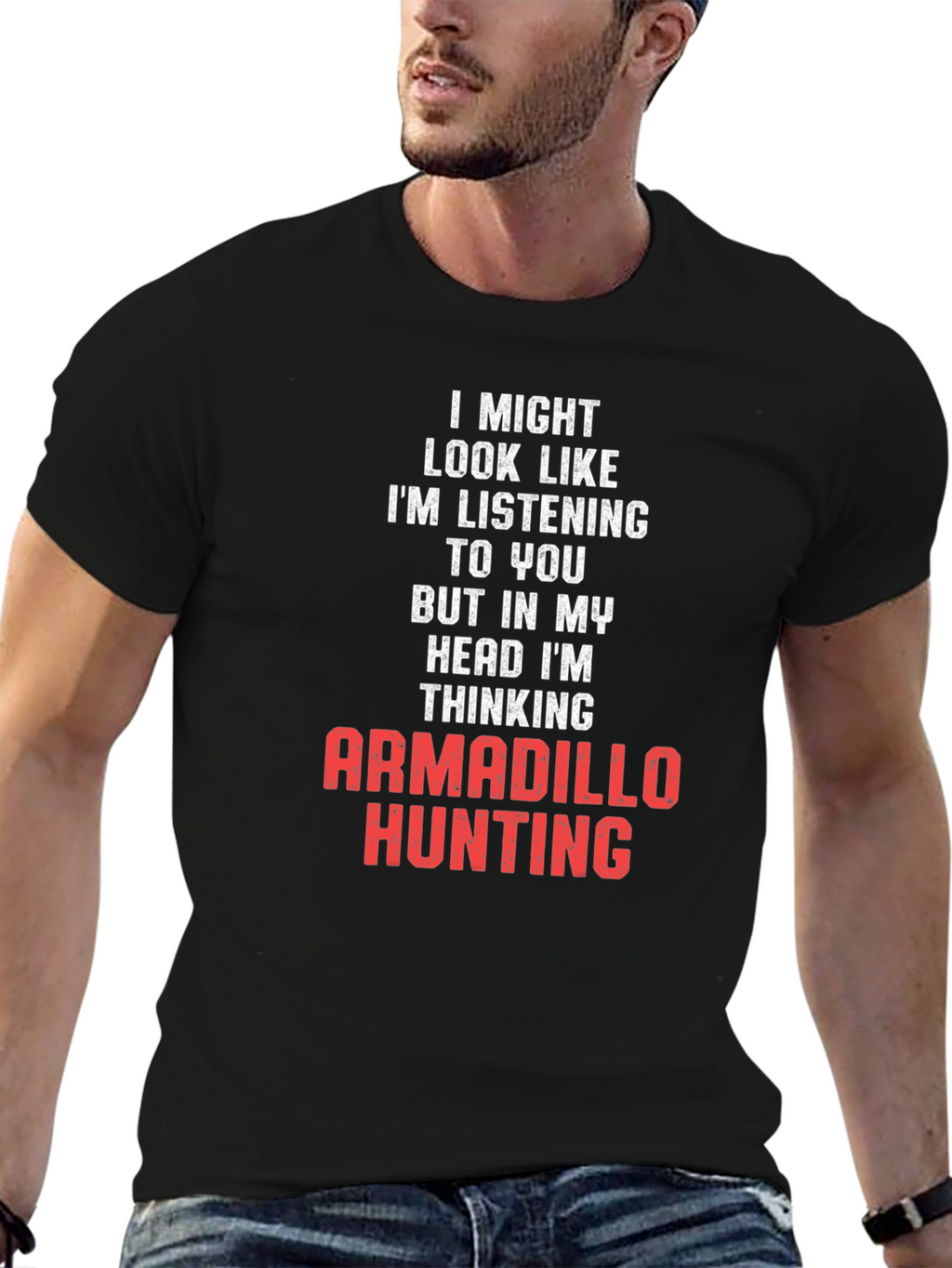 Armadillo Hunting T-Shirt - Funny Novelty Tee