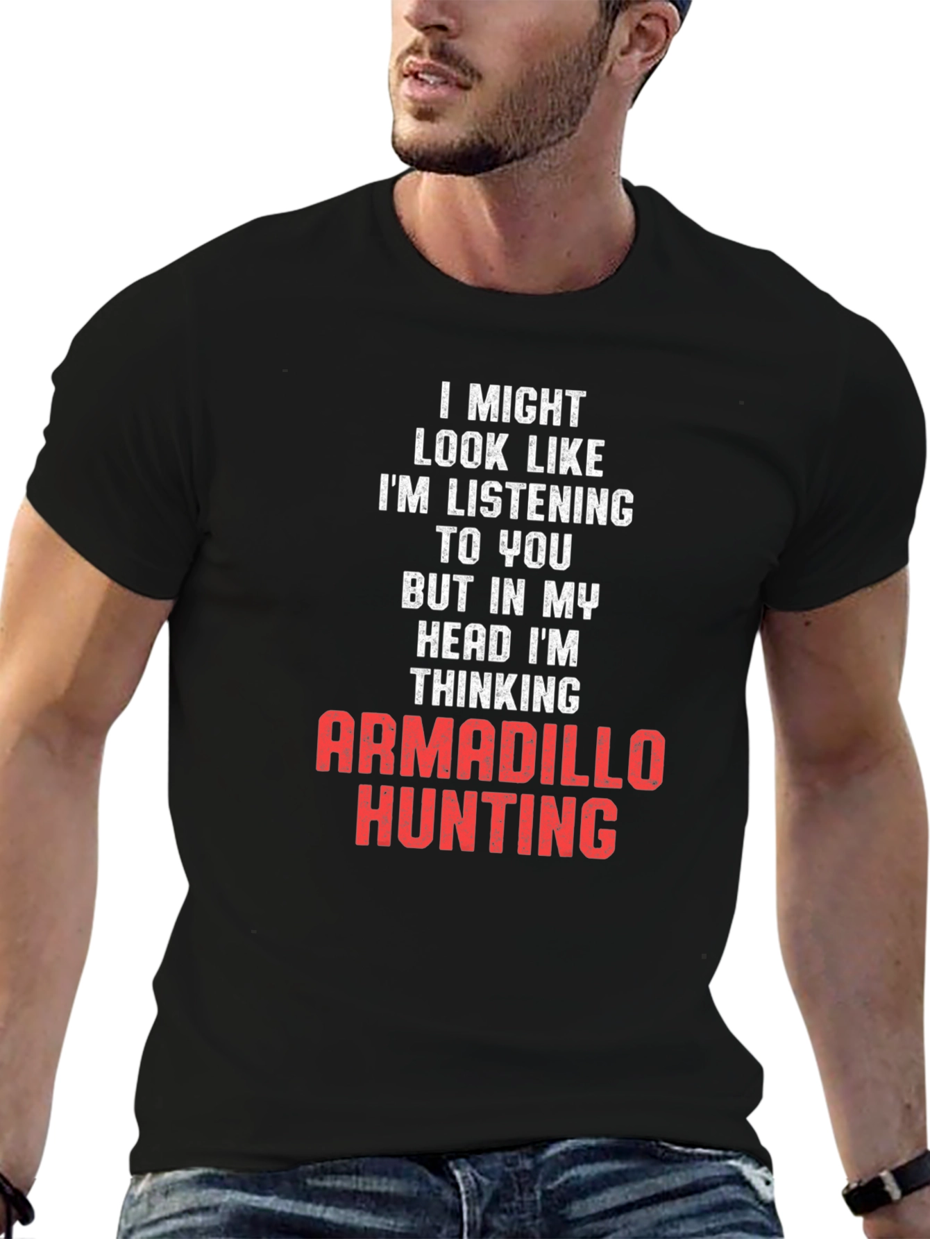 Armadillo Hunting T-Shirt - Funny Novelty Tee