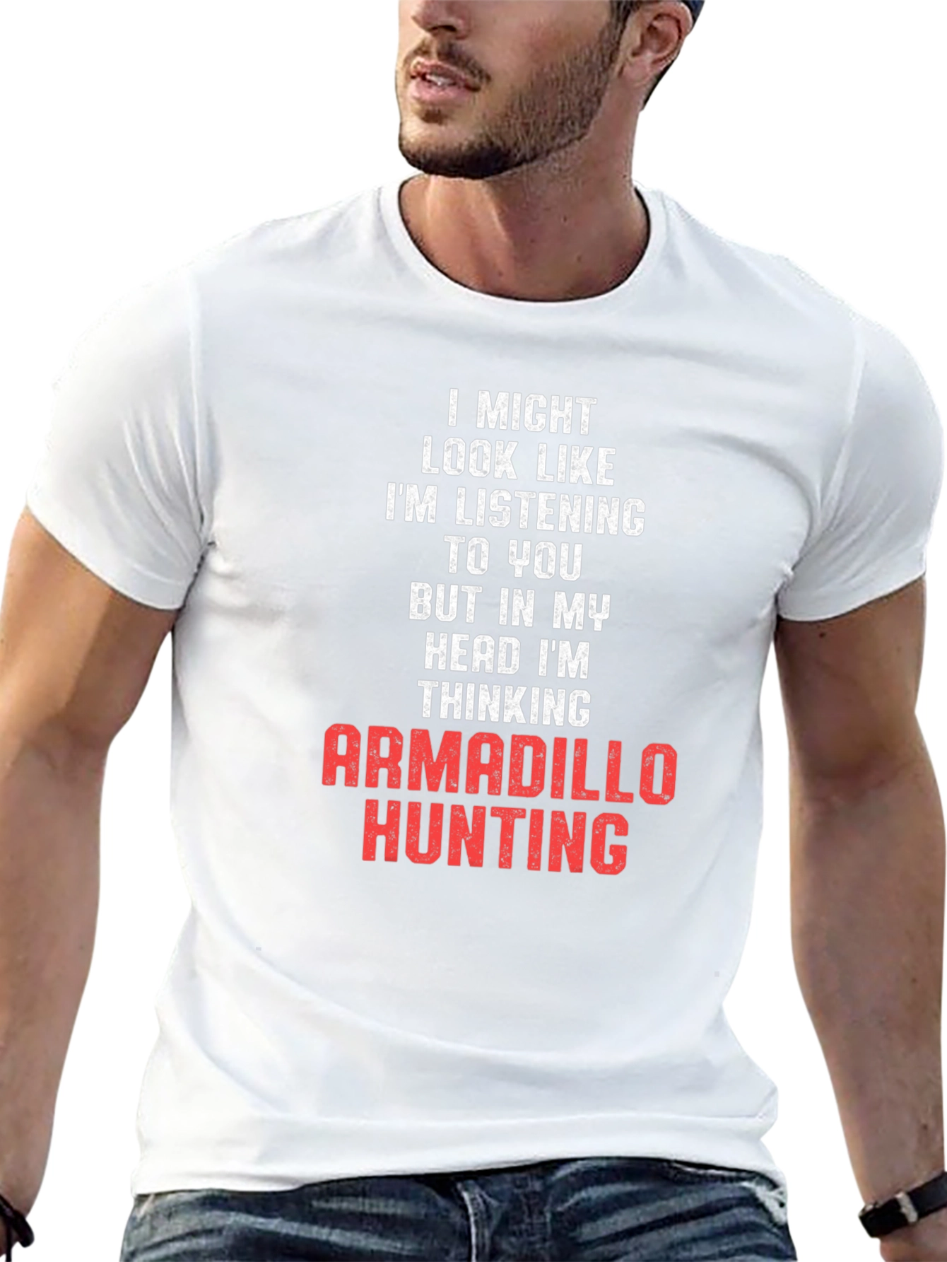 Armadillo Hunting T-Shirt - Funny Novelty Tee
