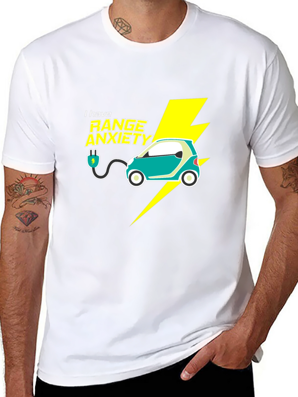 Range Anxiety Electric Car T-Shirt