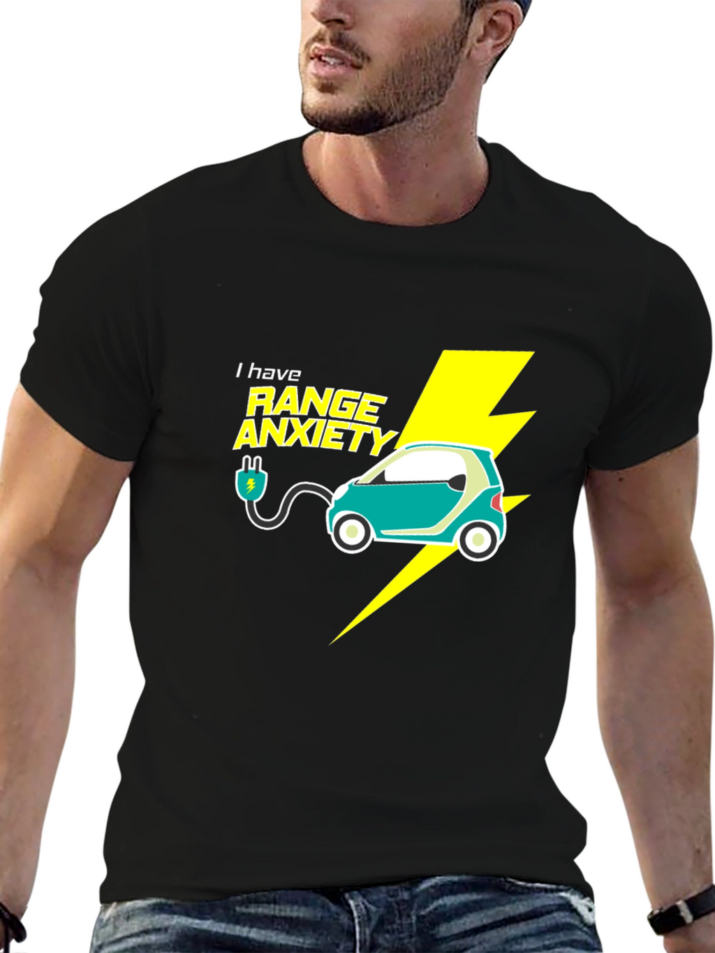 Range Anxiety Electric Car T-Shirt