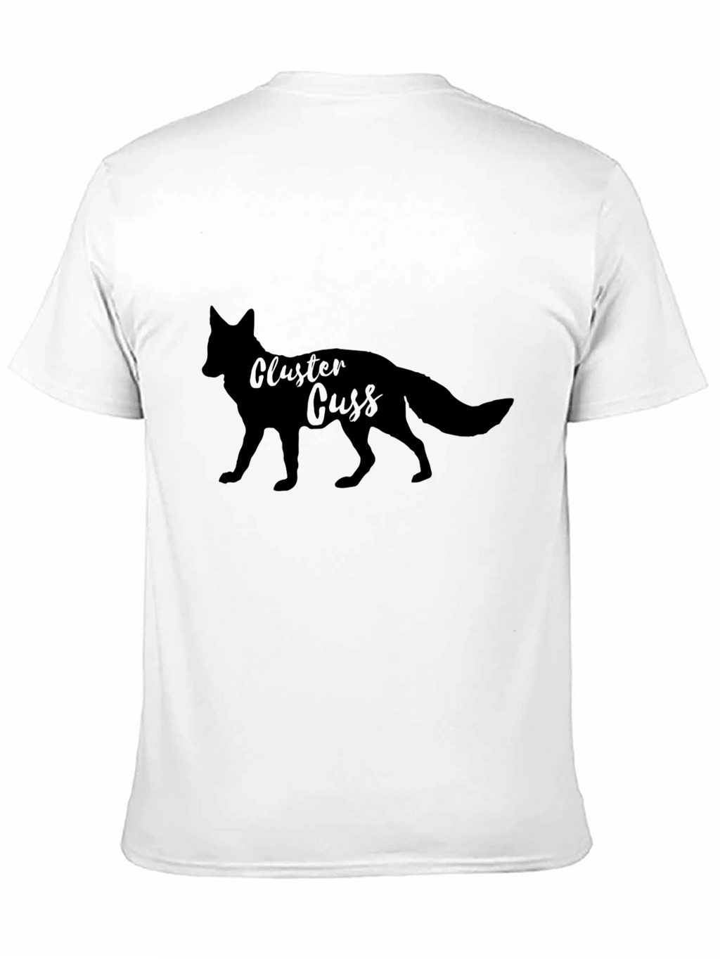Cluster Cuss Fox Black T-Shirt