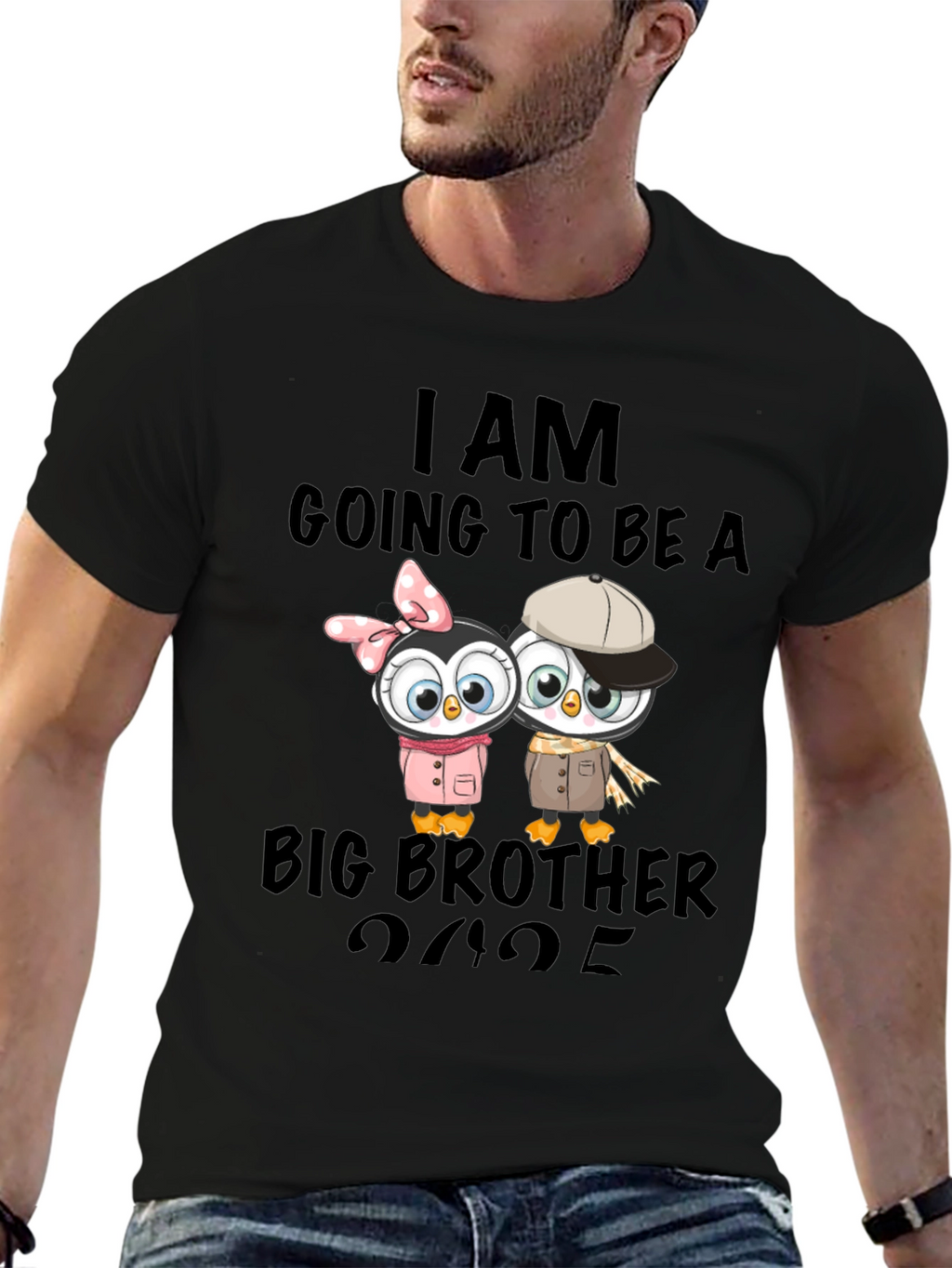 Big Brother Announcement T-Shirt - Penguin Design