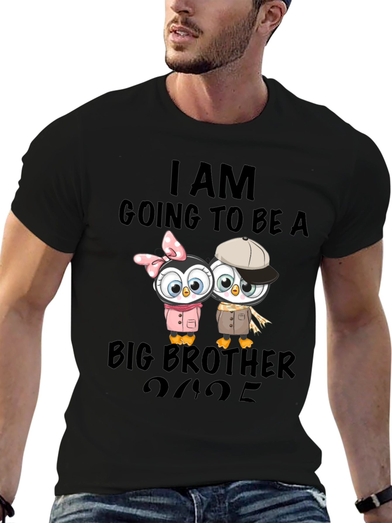 Big Brother Announcement T-Shirt - Penguin Design