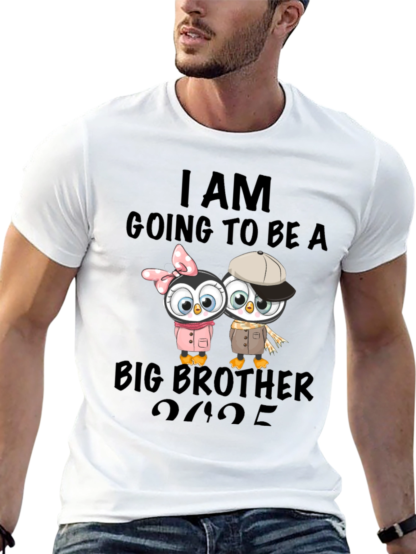 Big Brother Announcement T-Shirt - Penguin Design