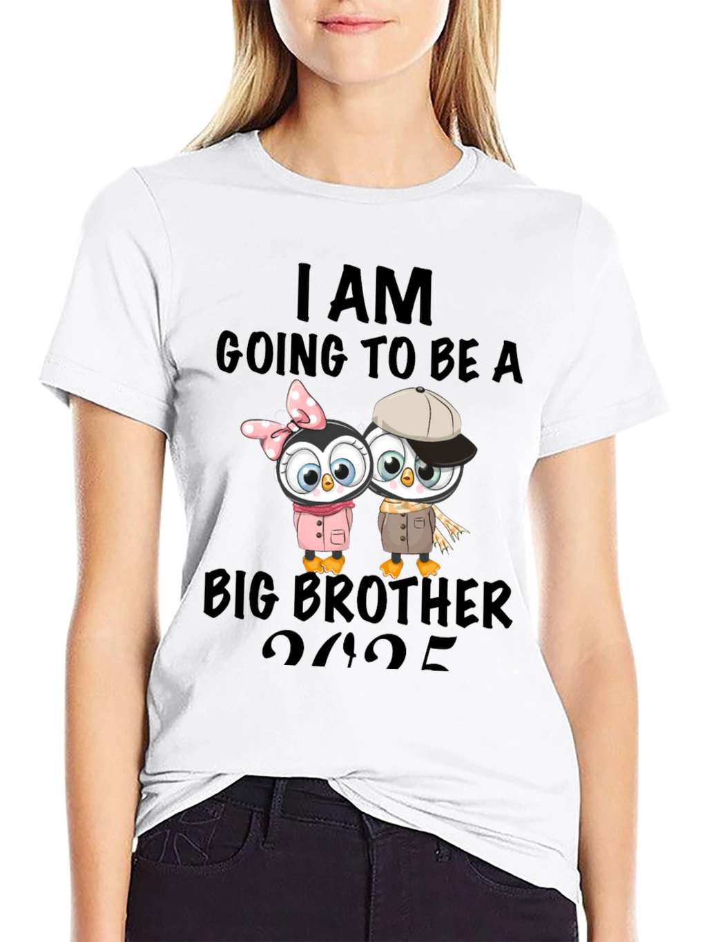Big Brother Announcement T-Shirt - Penguin Design