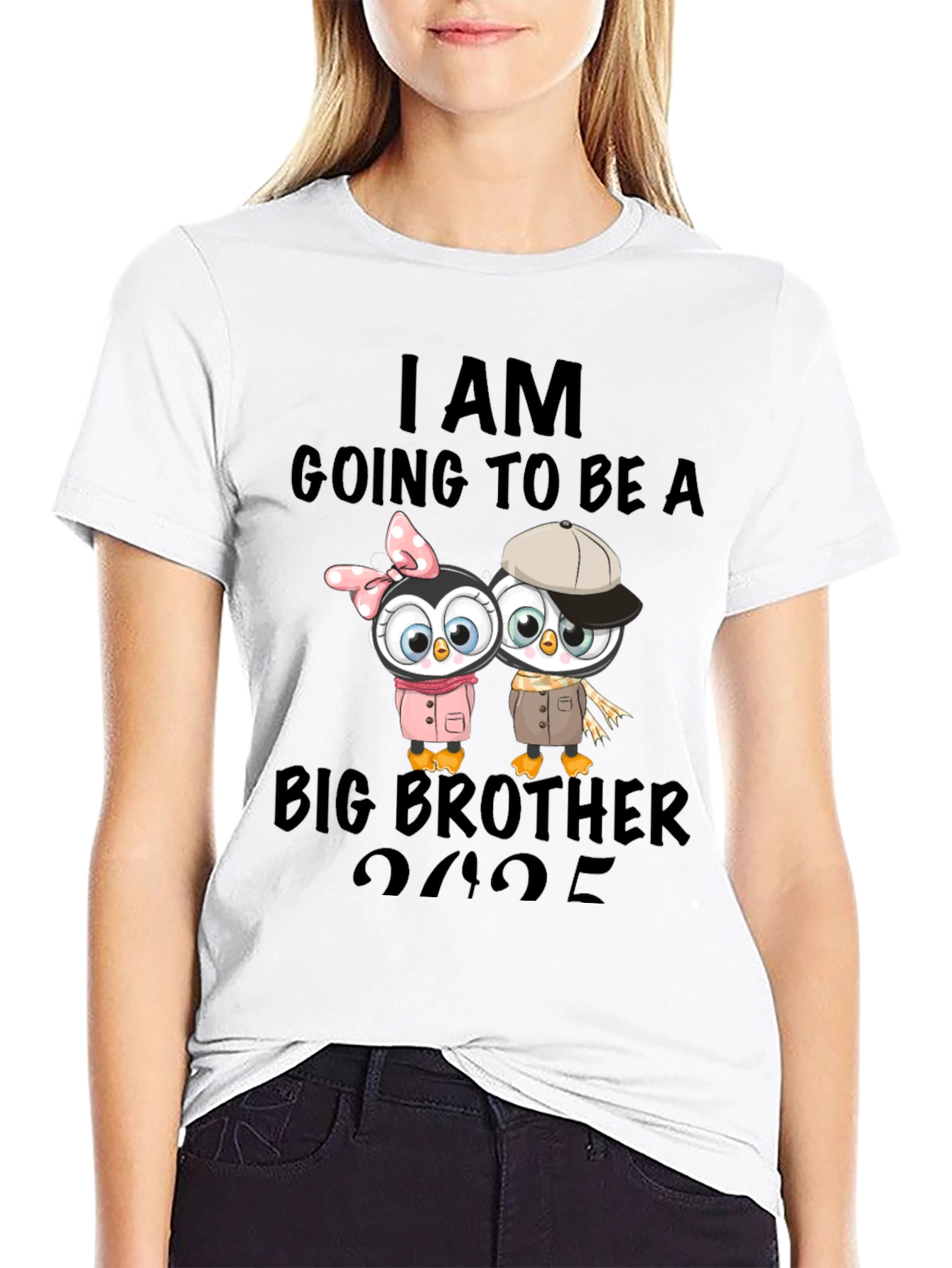 Big Brother Announcement T-Shirt - Penguin Design