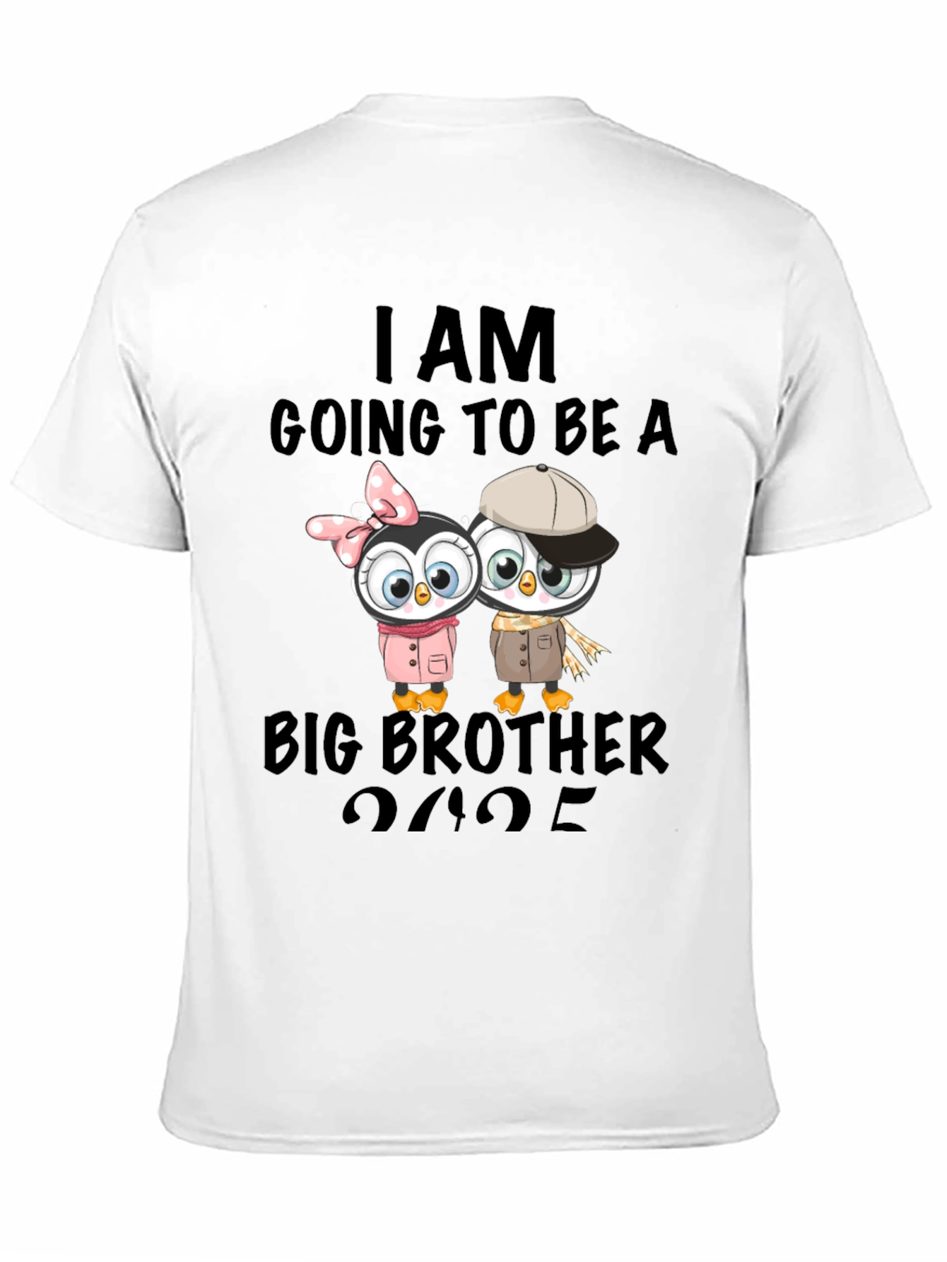 Big Brother Announcement T-Shirt - Penguin Design