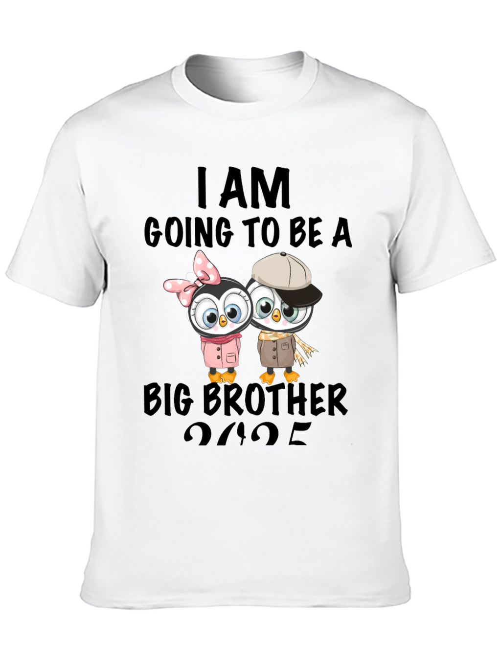 Big Brother Announcement T-Shirt - Penguin Design