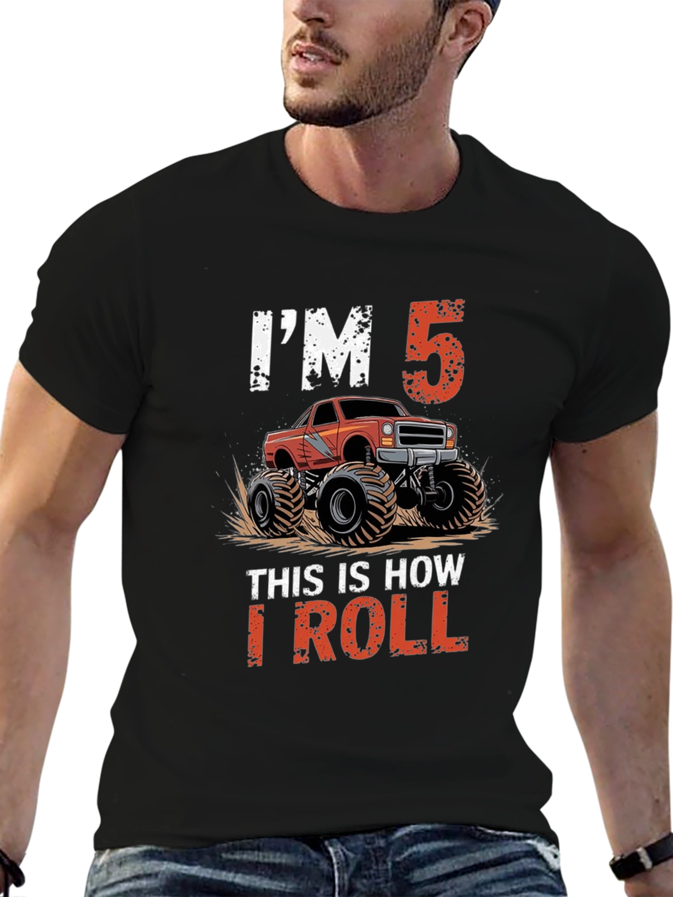 Im 5 This Is How I Roll Monster Truck T-Shirt