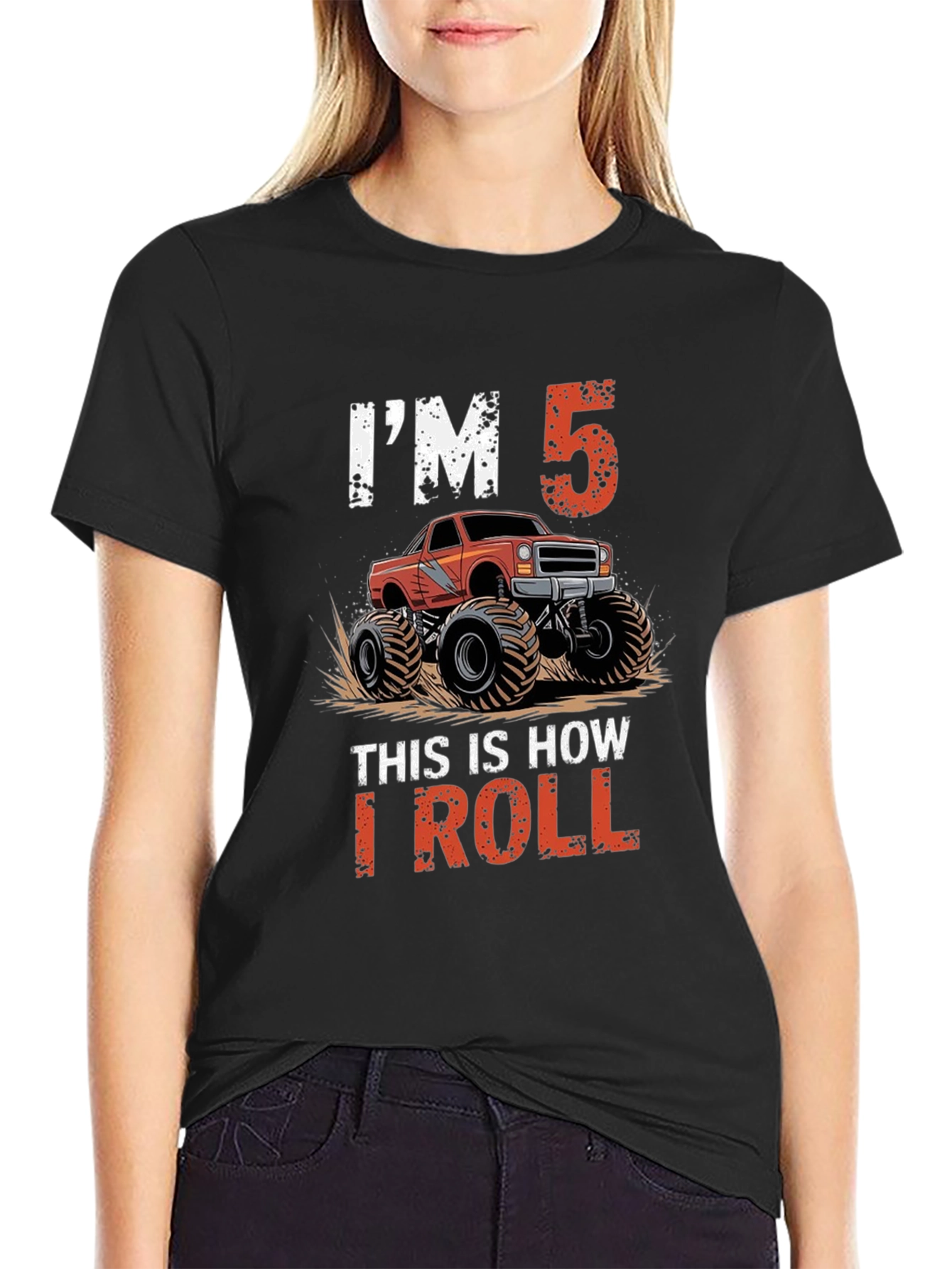Im 5 This Is How I Roll Monster Truck T-Shirt
