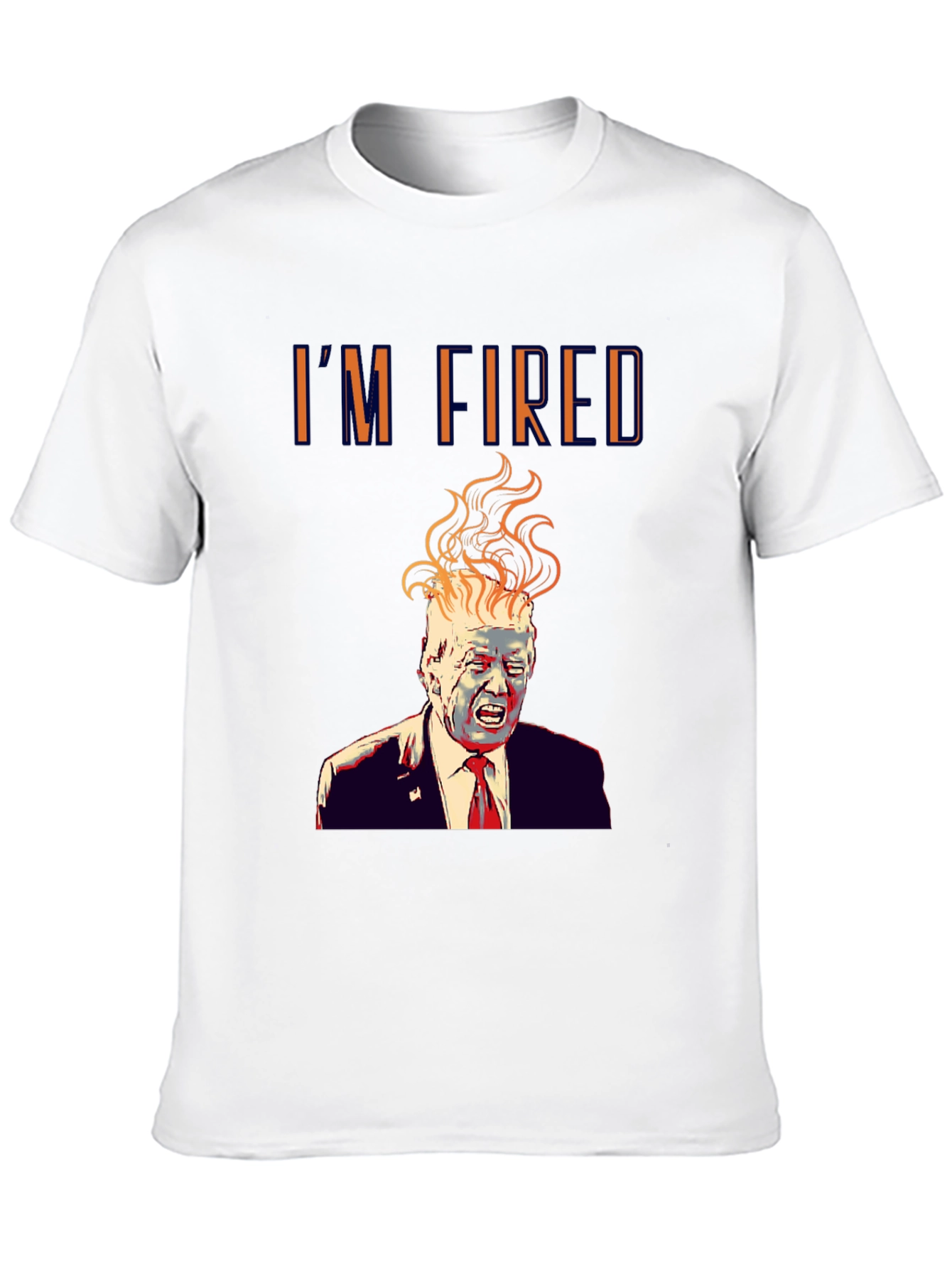 Im Fired! Donald Trump Graphic Print Black T-Shirt